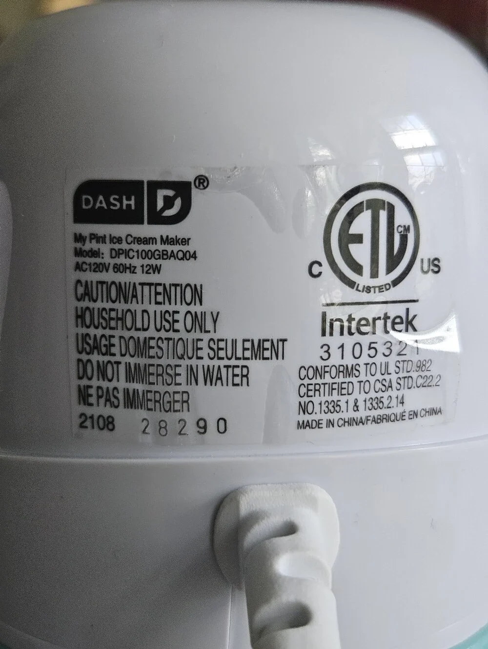 Dash My Pint Ice Cream Maker